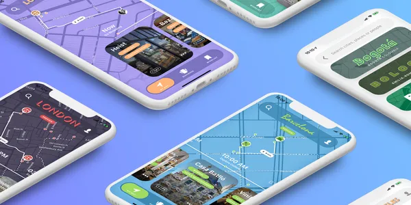 Using an app like AI Trip Planner on mobile phones.
