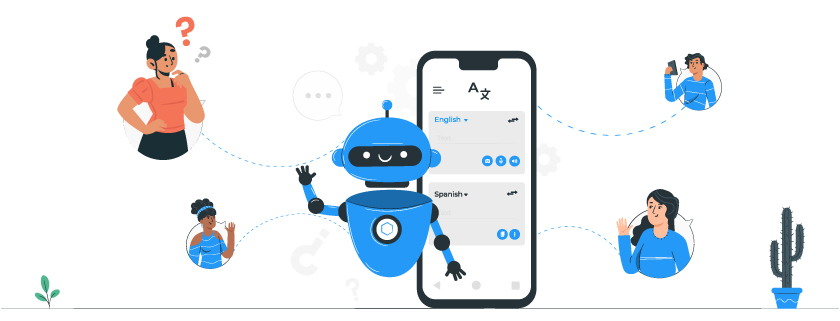 Using AI Translate on a mobile phone.
