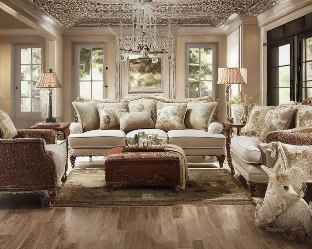 vintage living space generated by Interior AI