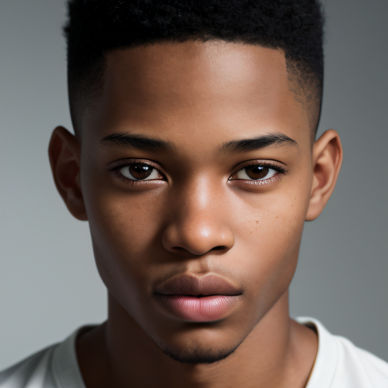 black teen generated by ai image generator