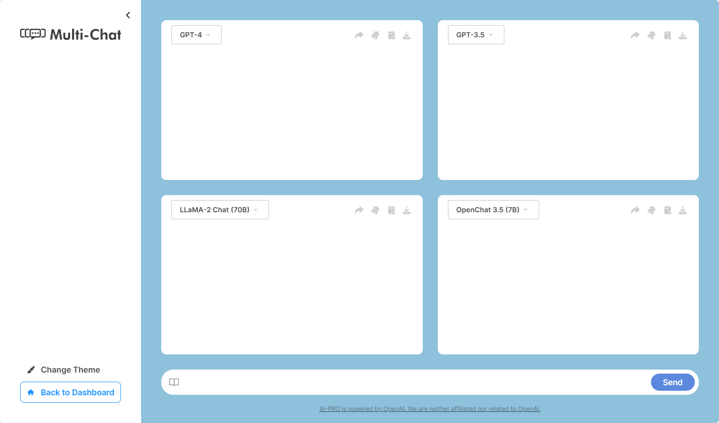 Multichat Simulation Multi-Chat: A Multiple AI Response Generator